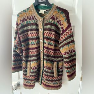 Vintage Irish Sweater Cardigan/jacket